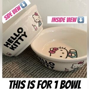 Hello kitty cat bowl NEW food bowl water bowl by Sanrio